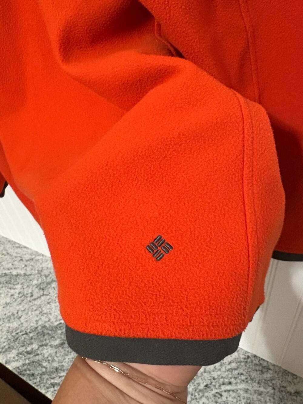 Columbia Titanium Omni-Heat 1/2 Zip Fleece Pullover Orange Men's XXL - Picture 3 of 7